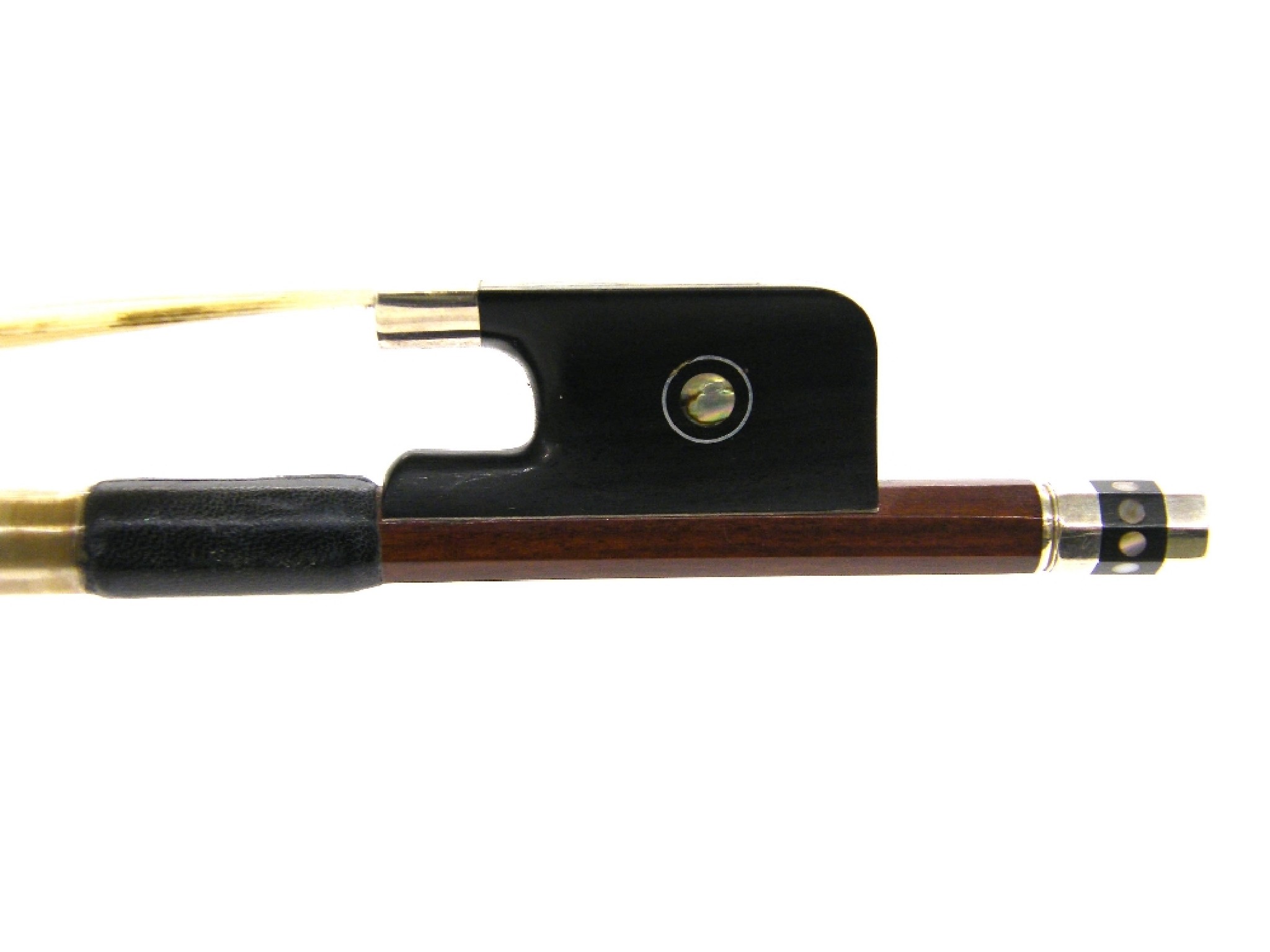 Appraisal: Contemporary silver mounted viola bow unstamped gm