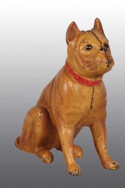 Appraisal: Cast Iron Bull Dog Still Bank Description Manufactured by Hubley