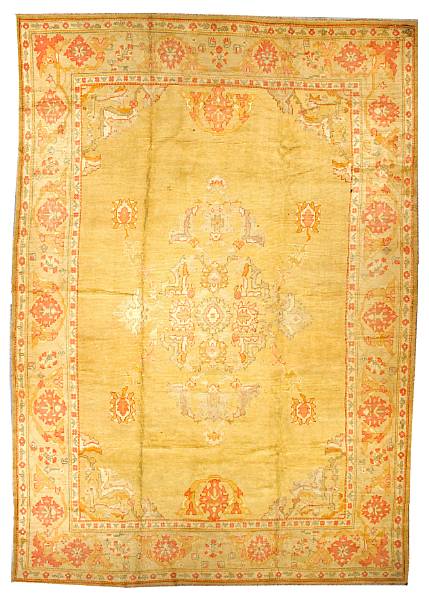 Appraisal: An Oushak carpet West Anatolia late th century size approximately