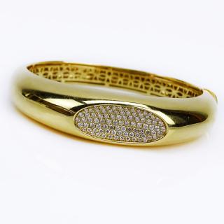 Appraisal: Lady's Roberto Coin style Micro Pave Set Diamond and Karat