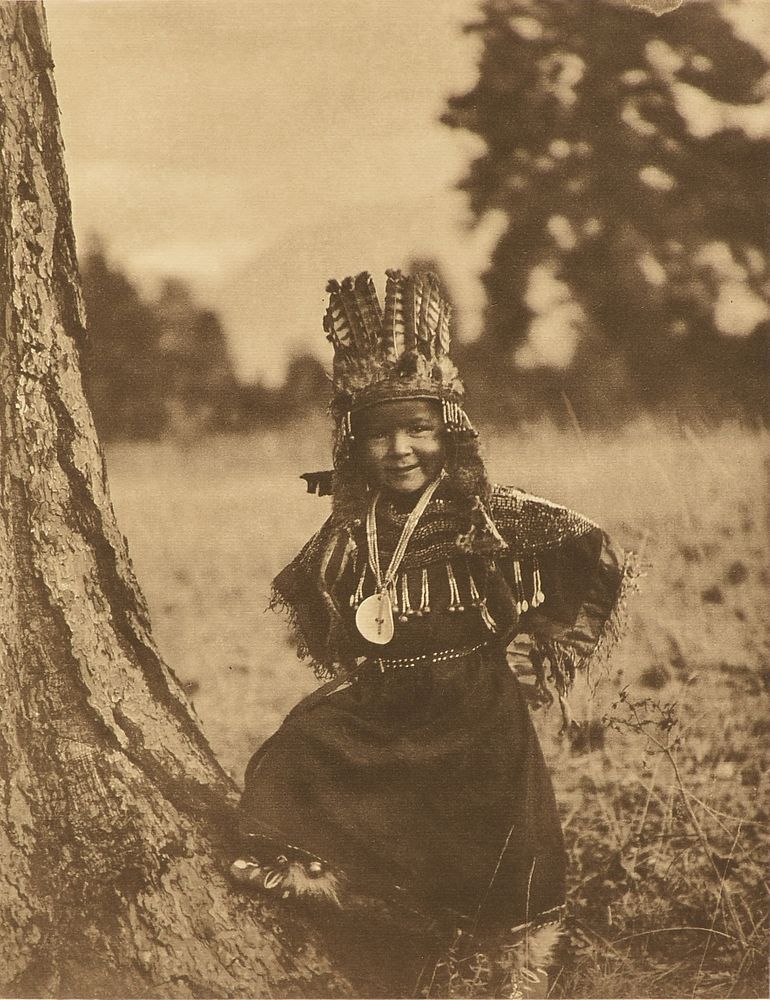 Appraisal: after EDWARD SHERIFF CURTIS American - A PHOTOGRAPH Flathead Childhood