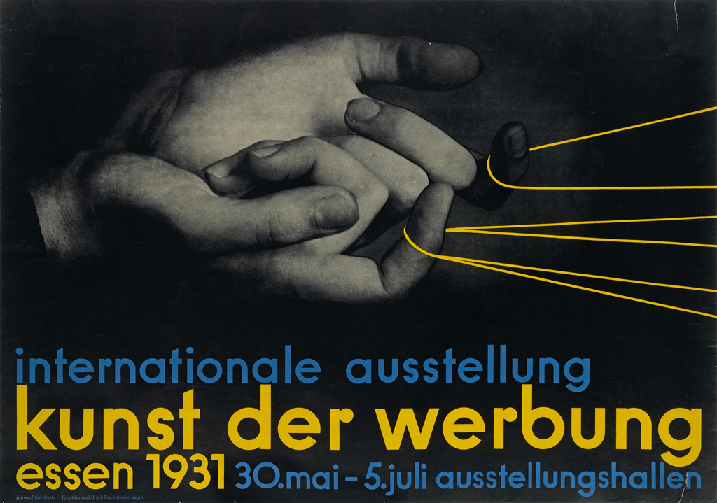 Appraisal: MAX BURCHARTZ - INTERNATIONALE AUSSTELLUNG KUNST DER WERBUNG x inches