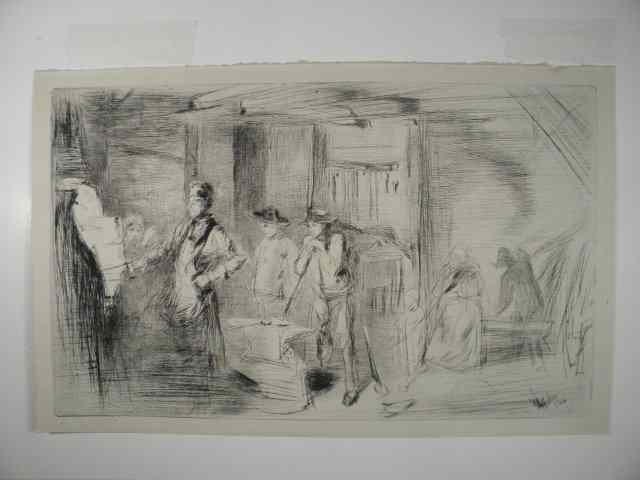 Appraisal: James Abbott McNeill Whistler American - etching and drypoint titled