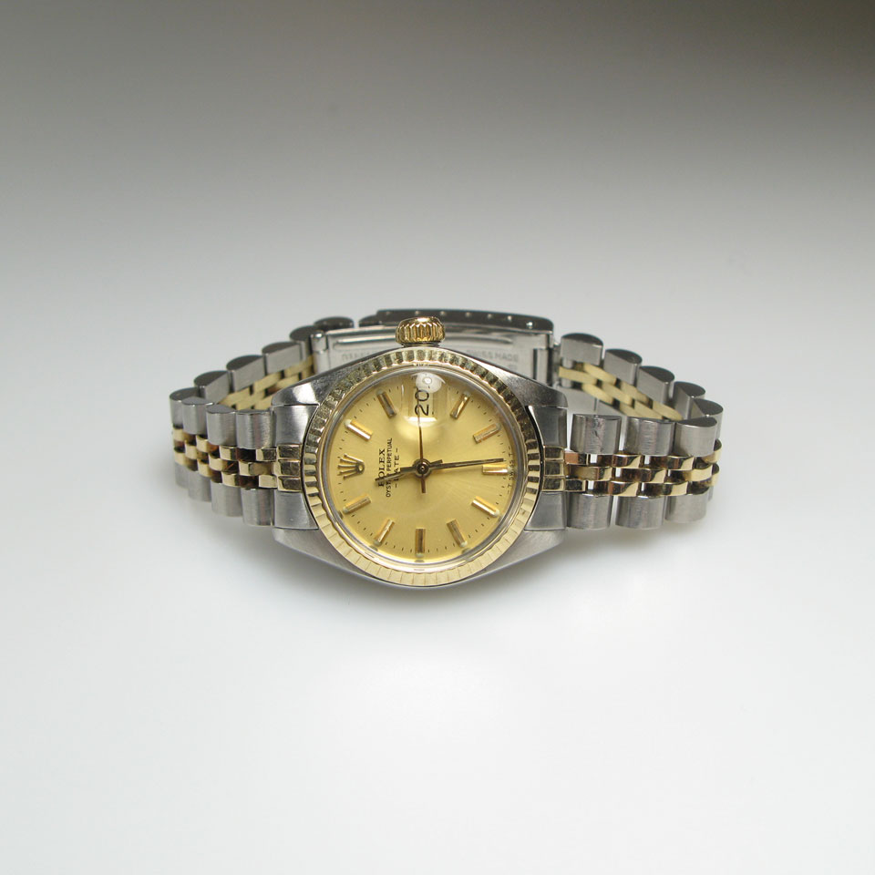 Appraisal: Lady s Rolex Oyster Perpetual Date Wristwatch With Date reference