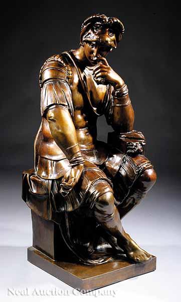 Appraisal: A Continental Bronze Figure of Lorenzo di Medici Duke of