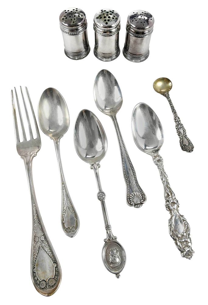 Appraisal: Pieces Sterling Flatware American th century including eleven piece Lily