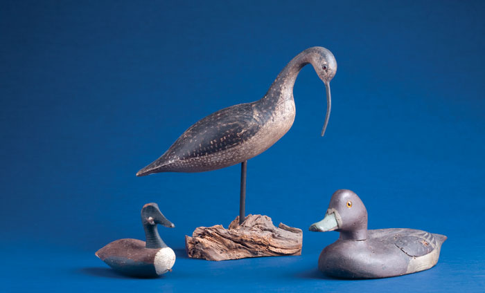 Appraisal: CURLEW SHOREBIRD DECOY MARKED quot R C ORCUTT quot The