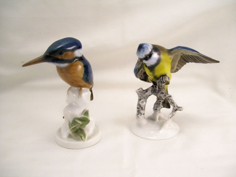 Appraisal: - Rosenthal Porcelain Birds Includes King Fisher measures high measures