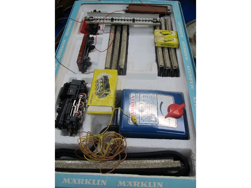 Appraisal: Boxed Marklin train set