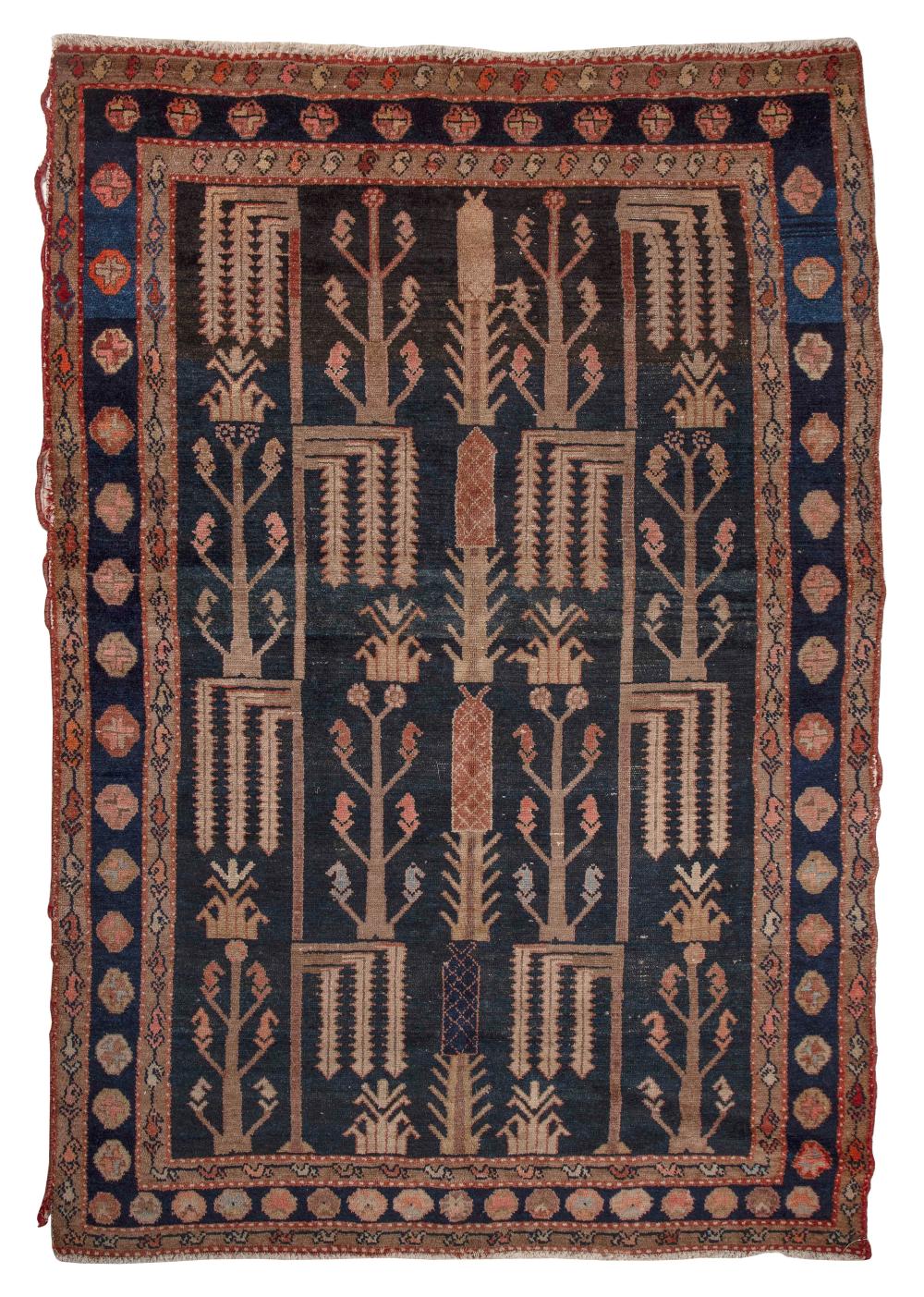 Appraisal: HAMADAN RUG X MID- TH CENTURYHAMADAN RUG ' X '