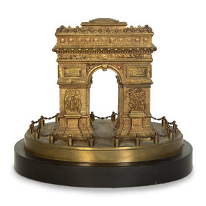 Appraisal: A Grand Tour Bronze Arc de Triomphe Model Late th