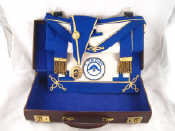 Appraisal: A masonic case with apron and sash