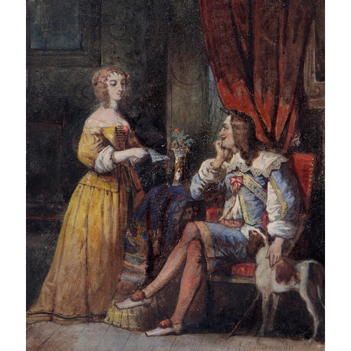 Appraisal: George Cattermole RWS - - A Cavalier and His Lady