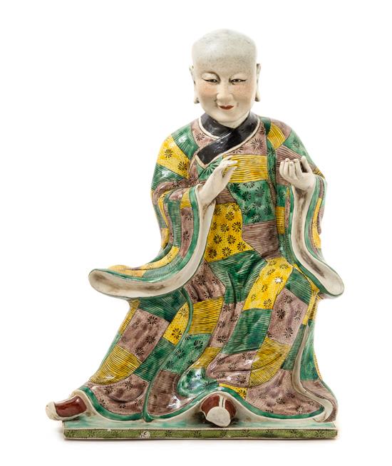 Appraisal: Sale Lot A Chinese Famille Verte Porcelain Figure of a