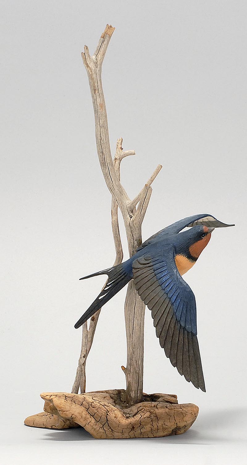 Appraisal: LIFE-SIZE BARN SWALLOW By Stan Sparre of Cape Cod Massachusetts