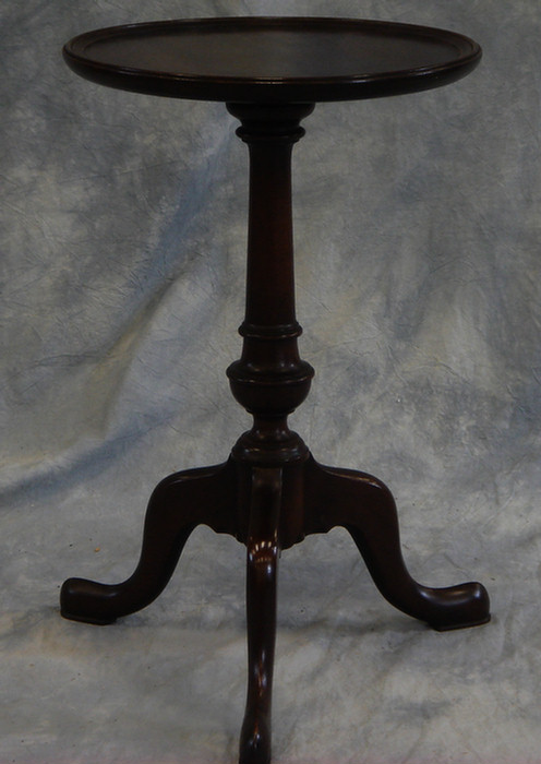 Appraisal: small mahogany candlestands one made up from th c parts