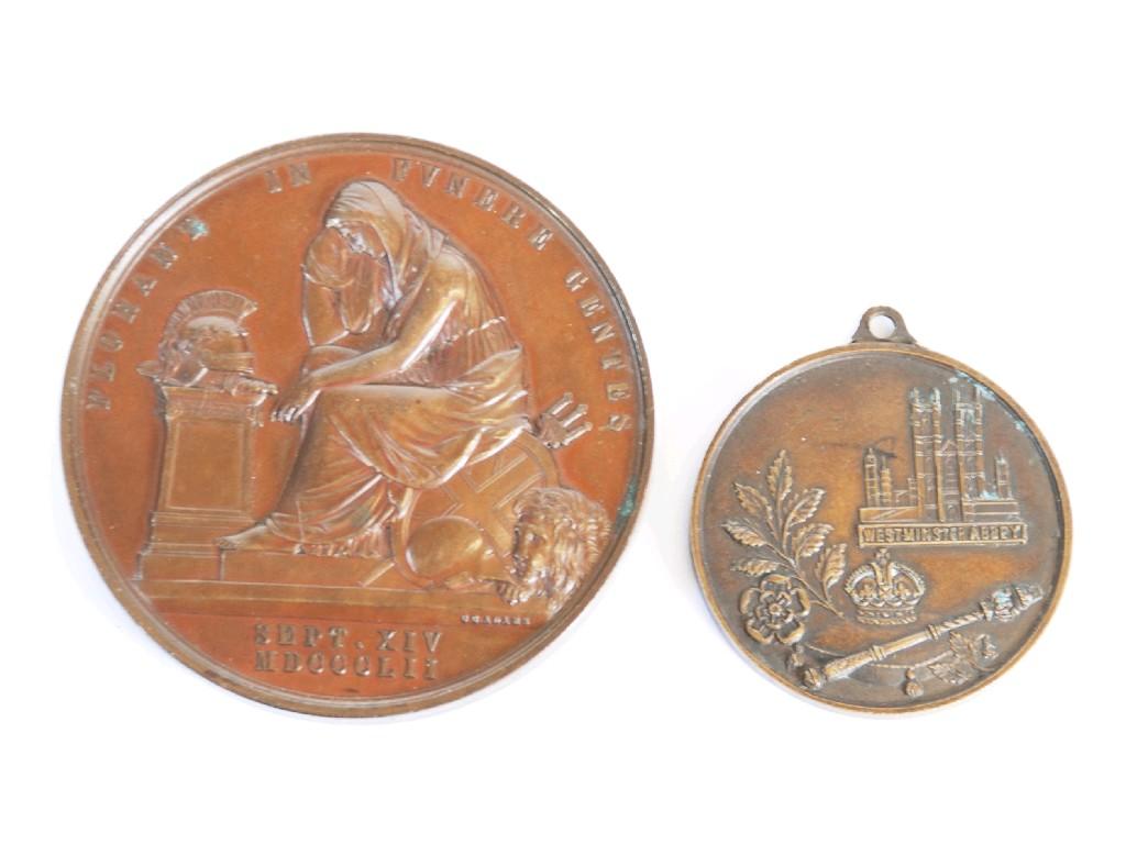 Appraisal: G G ADAMS BRONZE MEDAL STRUCK IN in commemoration of