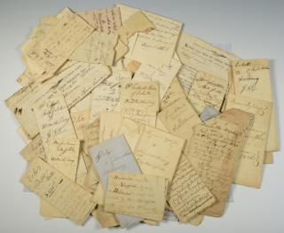 Appraisal: Slave Archive incl bills of sale Archive of approximately ephemera