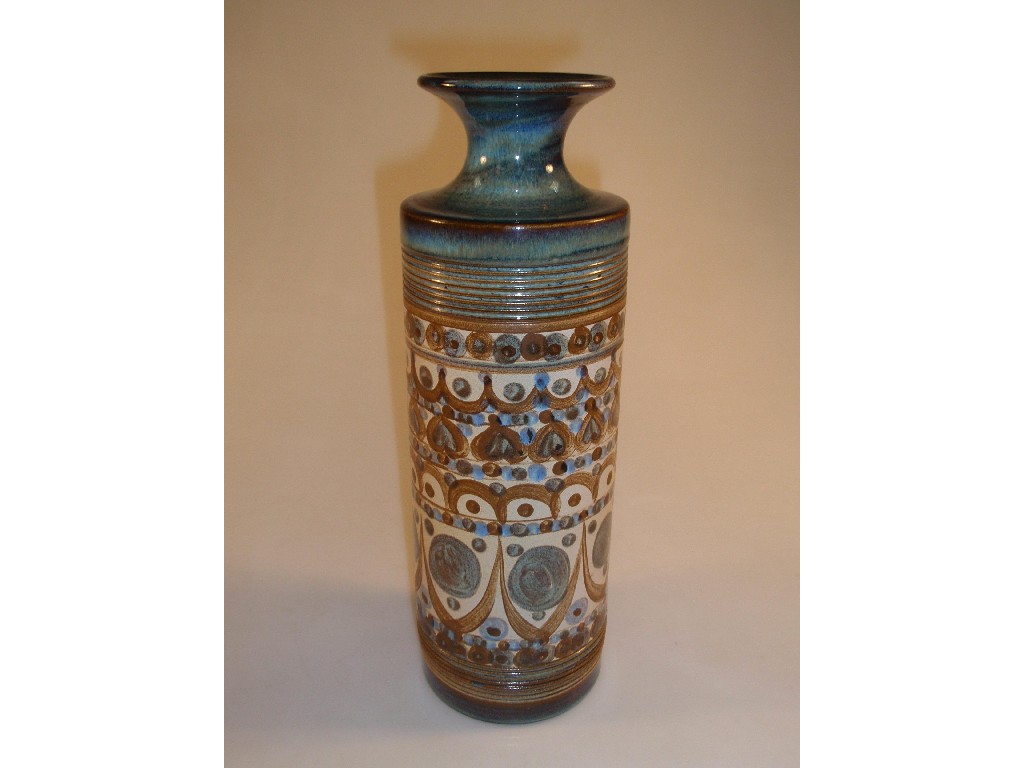 Appraisal: Denby 's 'minaret' vase designed by David Yorath painted by