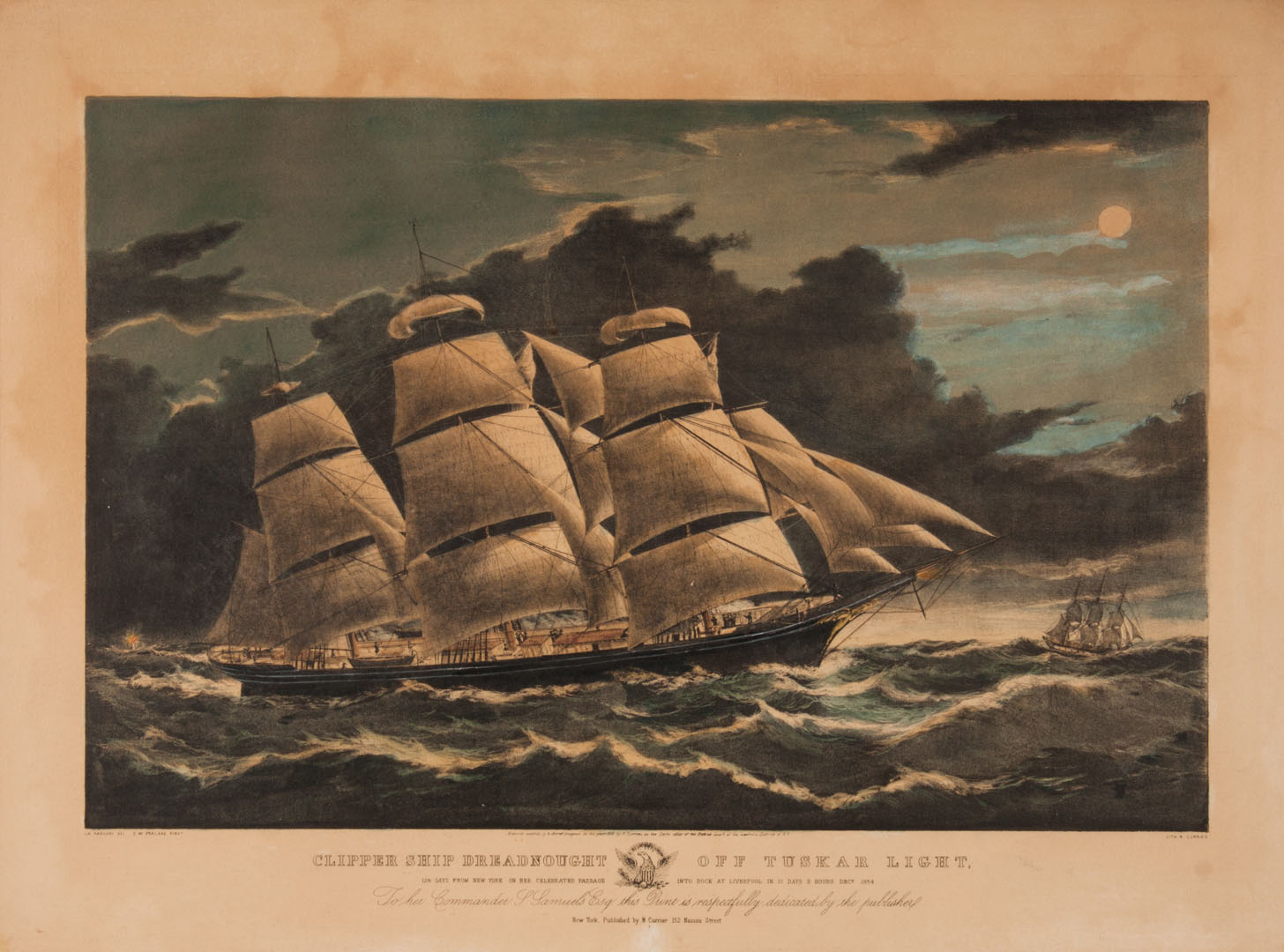 Appraisal: Nathaniel Currier Clipper Ship Dreadnought litho American - Clipper Ship