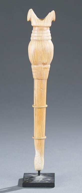 Appraisal: Ivory flute early th century An ivory flute West Africa