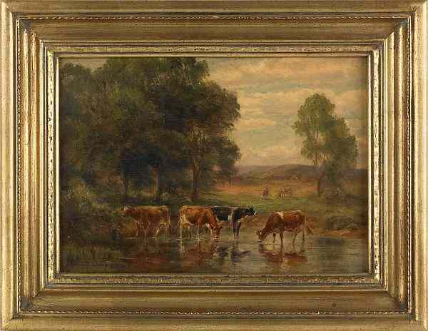 Appraisal: Thomas Bigelow Craig American - oil on canvas landscape with