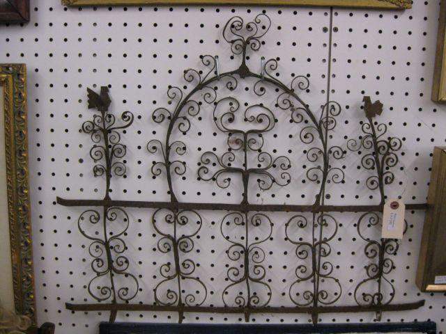 Appraisal: Fine Iron Fretwork Pot Hanger x