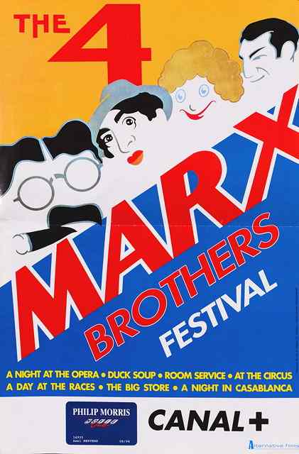 Appraisal: A POSTER FOR THE BELGIAN MARX BROTHERS FILM FESTIVAL Alternative