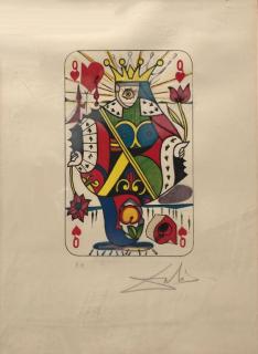 Appraisal: DALI Salvador Lithograph Queen of Hearts Pencil signed lower right