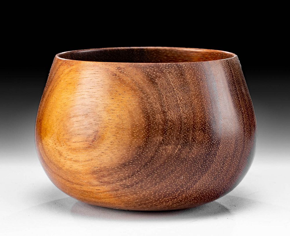 Appraisal: Signed th C Hawaiian Koa Wood Bowl Dan Shaun DeLuz