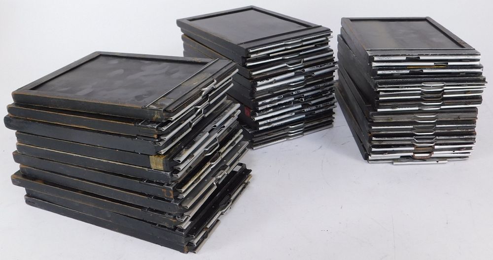 Appraisal: Lot of x Wood Frame Film Holders Lot of x