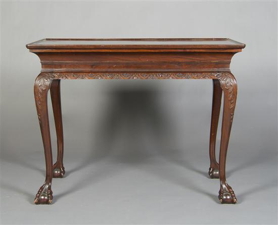 Appraisal: A George II Style Mahogany Center Table Height x width