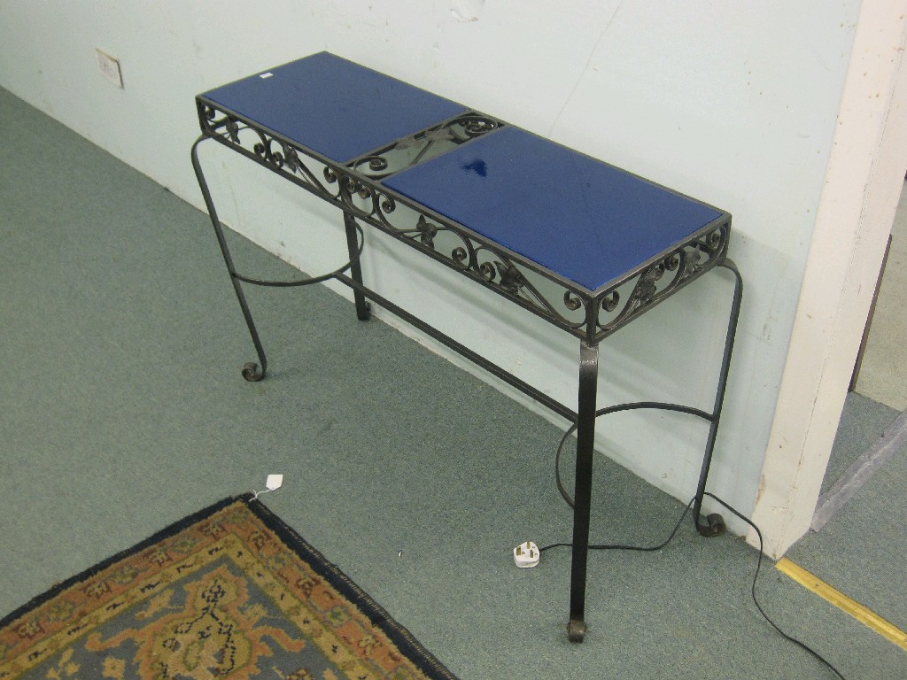 Appraisal: Metal work side table