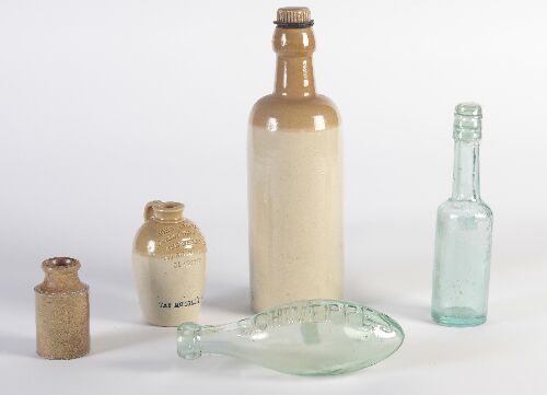 Appraisal: A large collection of bottles and jars th century and