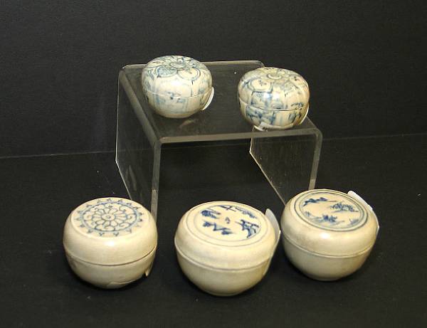 Appraisal: Four cardboard boxes containing ceramics from the Hoi An Hoard