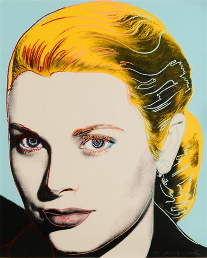 Appraisal: ANDY WARHOL american - GRACE KELLY pencil signed and numbered