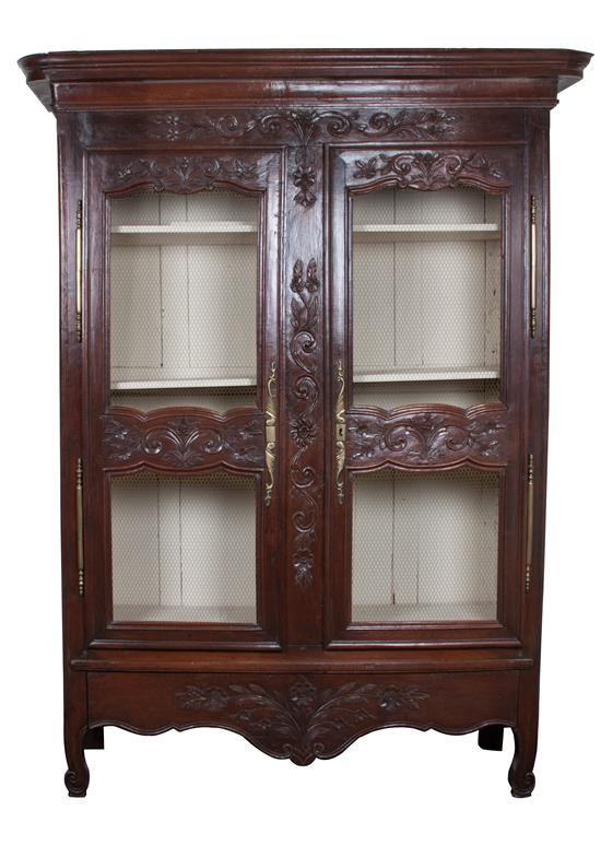 Appraisal: Sale Lot A French Provincial Lacquered Armoire the rectangular molded