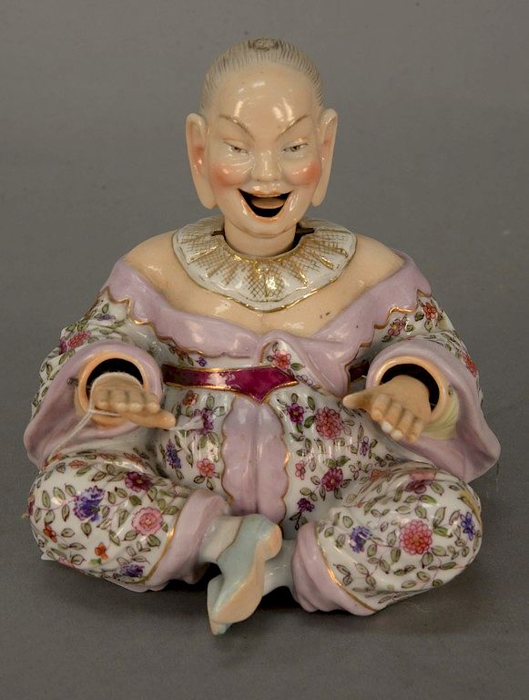 Appraisal: Meissen style German porcelain nodding Pagoda figure Rudolstadt Ernst Bohne