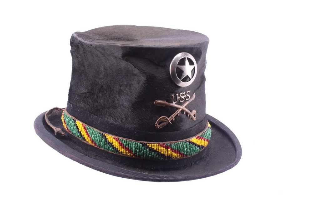 Appraisal: 's Top Hat w U S Indian Scout Emblem The