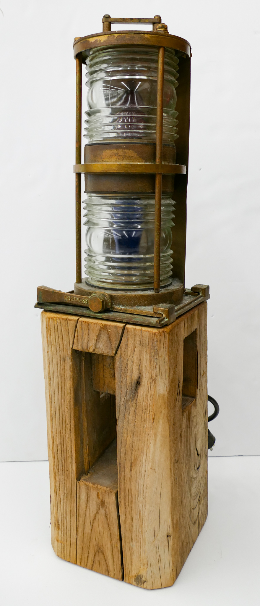 Appraisal: Lovell Dressel Co Brass Lantern w Stand ''