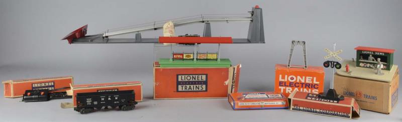 Appraisal: Lot Of Lionel Train Accessories These Lionel items for a