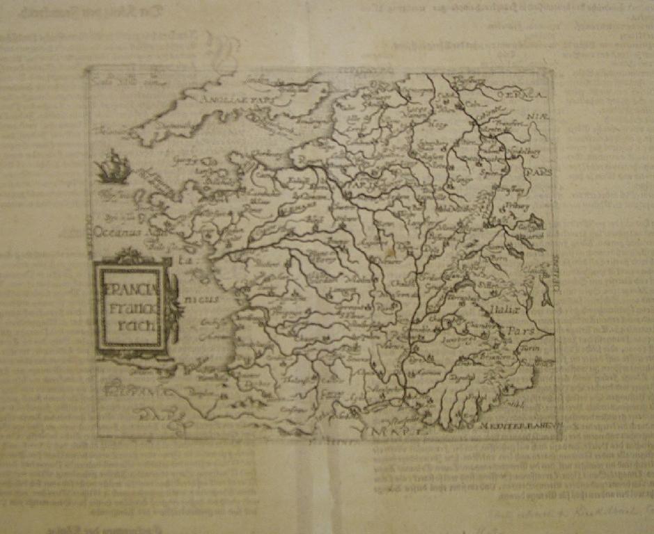 Appraisal: Early th century map - 'Francia Franck Reich' engraved map