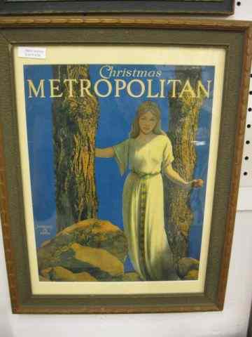 Appraisal: Maxfield Parrish ''Christmas Metropolition''complete Jan Magazine mint framed scarce ''