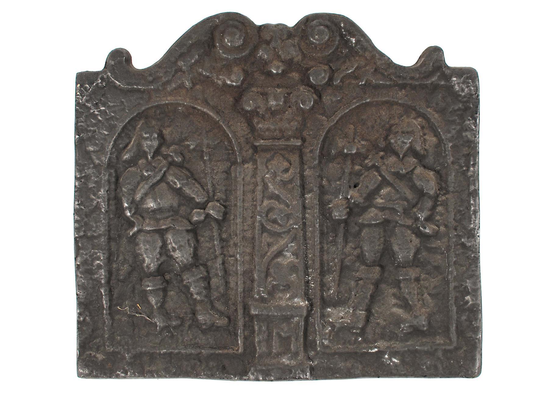 Appraisal: A cast iron fireback