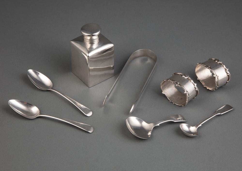 Appraisal: GROUP OF ENGLISH STERLING SILVERGroup of Antique English Sterling Silver