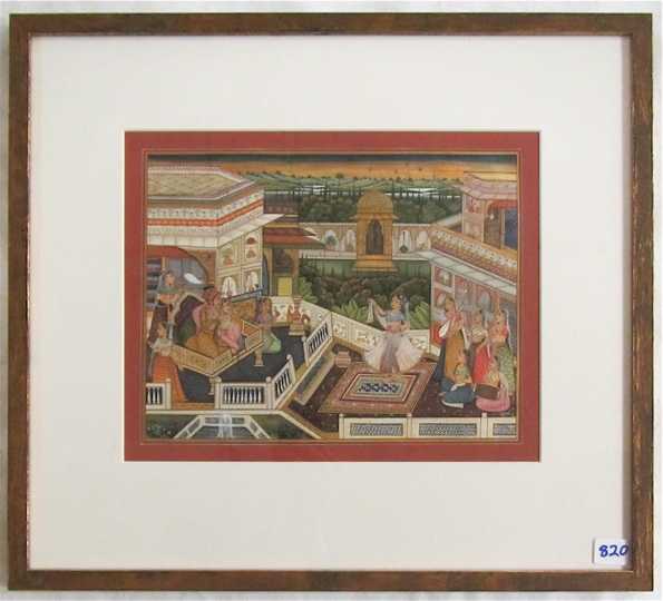 Appraisal: AJAY GARG GOUACHE ON PAPER India born The Palace in