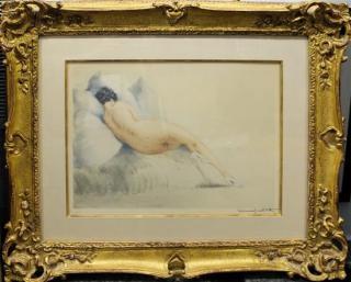 Appraisal: Louis Icart French Louis Icart French - Boudeuse etching signed