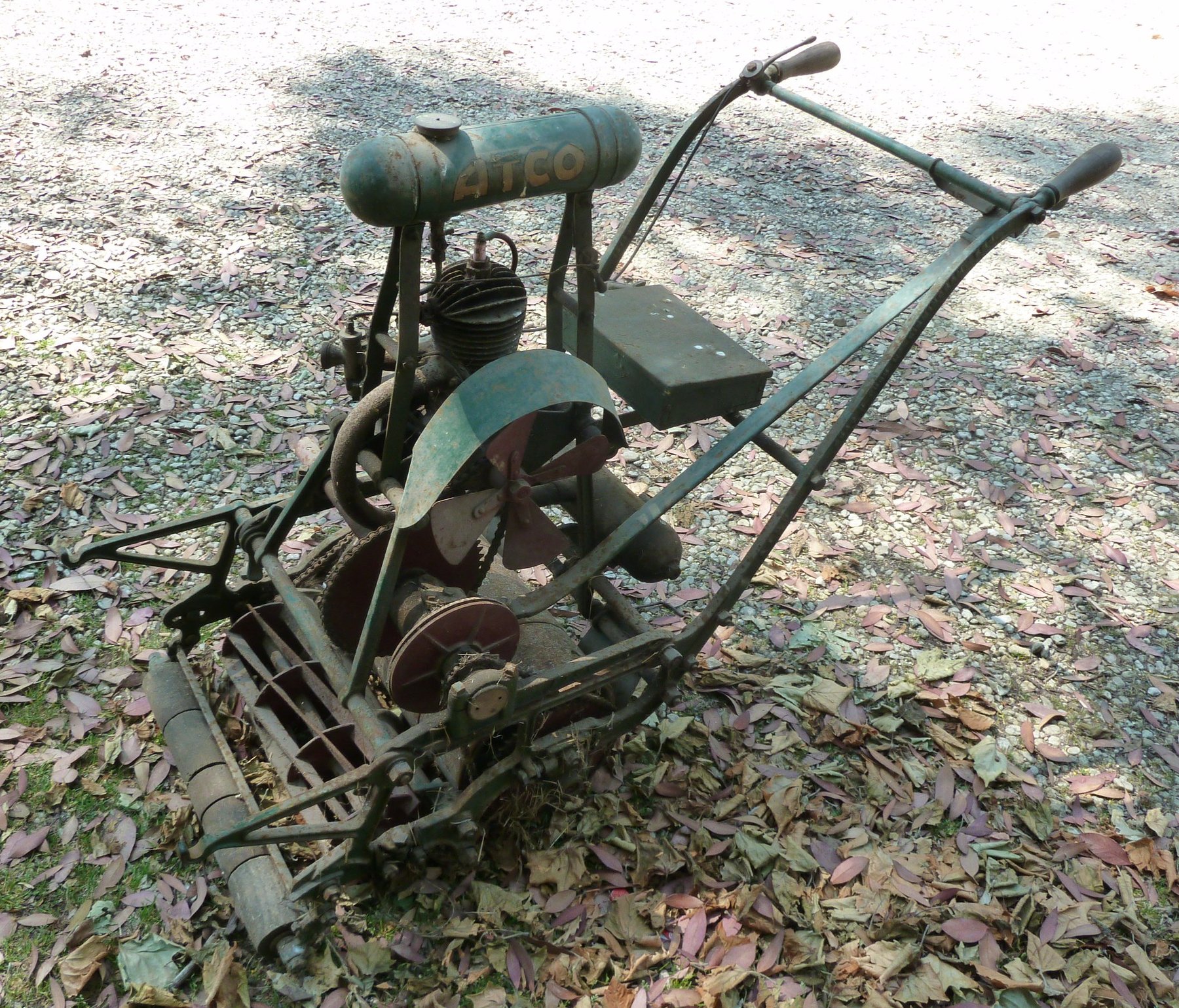 Appraisal: A vintage cast iron frame Atco standard lawn mower with