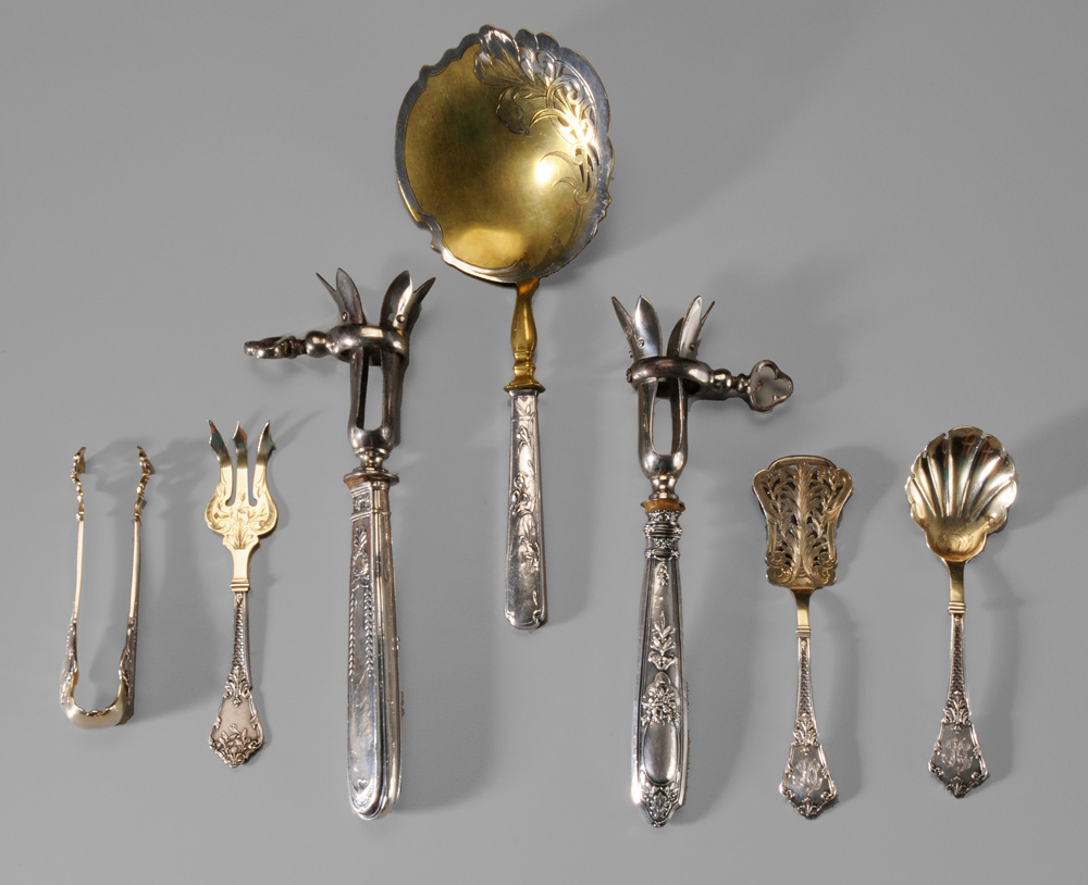 Appraisal: Group of French Silver Flatware late th early th century