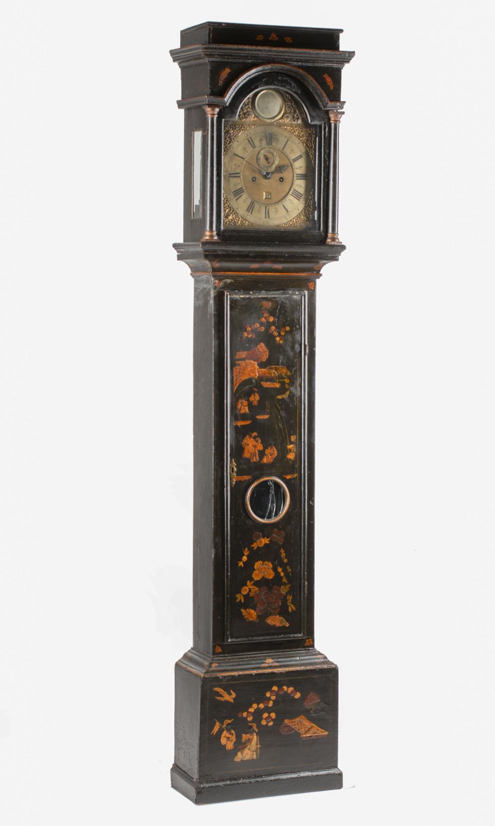 Appraisal: Georgian Chinoiserie Tall Case Clock signed Tho-West Ralcliff Cross London